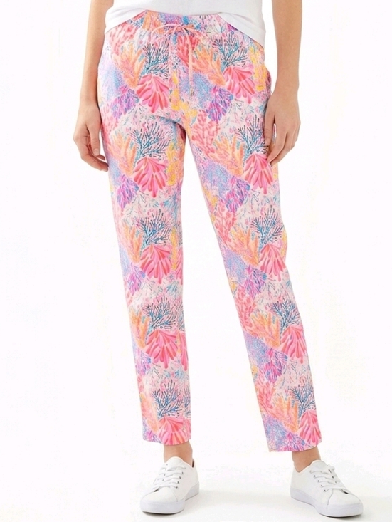 Lilly Pulitzer Pants - Lilly Pulitzer Splendor In The Sand 100% Linen Emora Pants Sz 00
